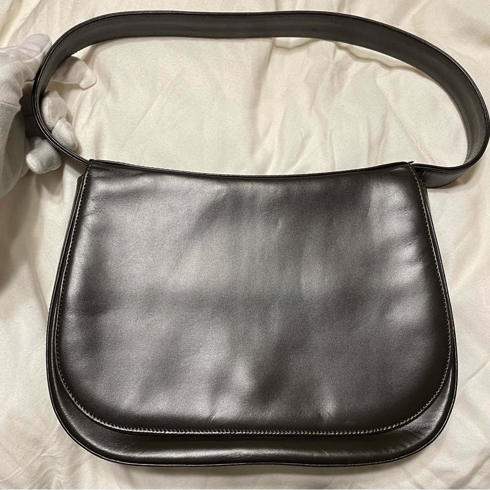 Bally Vintage Authentic Chocolate Brown Leather Shoulder Bag - Picture 2 of 13